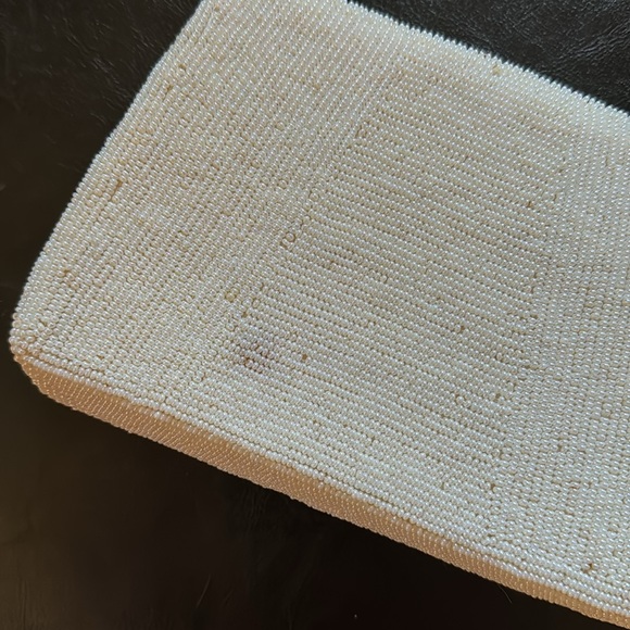 Vintage Beaded Hand Bag-White-7x5 - Picture 12 of 17